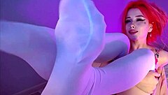 gorgeous egirl blows my mind with petite body and dildo doggystyle on webcam