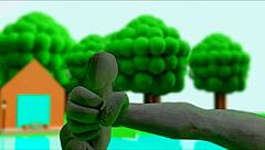 Intense Claymation Masturbation