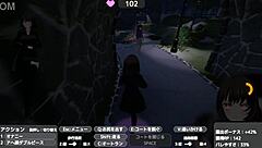 Celeca Exposes in Naked Coat