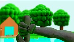 Intense Claymation Masturbation