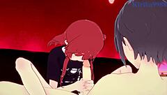 ikuyo kita and ryo yamada have intense sex in bocchi the rock hentai, ending with creampie