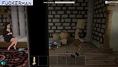 cartoon milf takes monster cock in tight anal