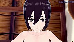 Mikasa and Annie LEONHART INTENSE SEX