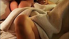 Mom Grips Cock Watching Young Friend Jerk Off Hard