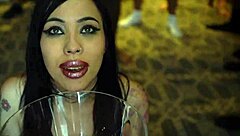 bukkake gangbang with gokkun action for Jasmine Dark.