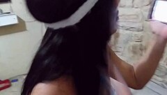 Brazilian latina brunette prank youtuber video call leads to fucking 😏