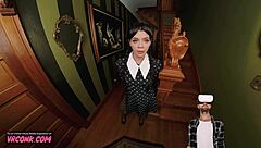 Harley Haze as Wednesday Addams in hardcore VR fuck