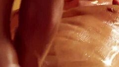 blonde couple milf massage session