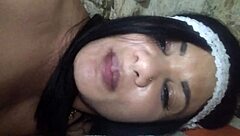 Brazilian latina brunette prank youtuber video call leads to fucking 😏