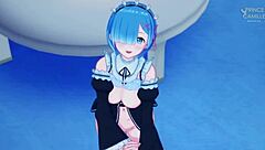 innocent rem turns into such a naughty maid in re zero