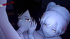 Team RWBY Orgy Unfolds with Wild Fingering and Facials in 3D Anime