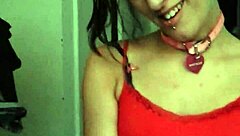 This blonde emo goth petite amateur slut talks too much during blowjobs with daddy, being submissive