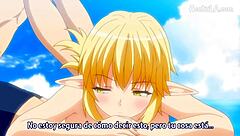 Linda Chica Rubia Enjoys a Sunny Day at the Beach in Hentai Tale