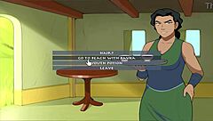 Big busty Opal dominates in Four Elements Trainer game