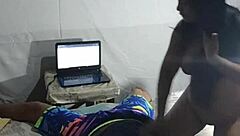 Surprise welcome for my roommate with sexy Indian couple action. He never expected such hot fucking!