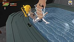 Femdom Vampire Dominates in POV Whirlpool Piss Game