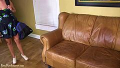 damn! big boobs teen hottie goes crazy wild on a casting couch for kicks