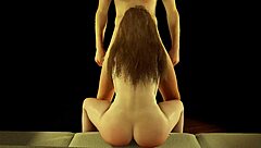 Perky cute hentai girl delivers a sloppy deep throat blowjob.