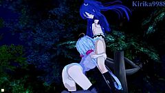 I love chris yukine and tsubasa kazanari's intense lesbian play with maria cadenzavna eve.