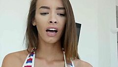 Hot teenage brunette, wanna gargle on thick spunk?