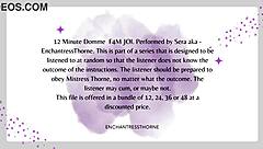 Femdom gives intense jerk off instructions for orgasm