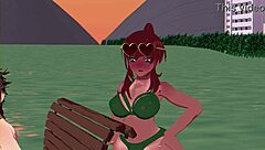 in this hentai story, the milf georgia gets her peach all up in orgasmic pleasure