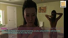 A Brunette Wife And Her Stepmother In A Cartoon Emotional Tale