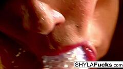 A rare erotic solo session leaves sexy Shyla Stylez feeling nude and aroused