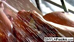 A rare erotic solo session leaves sexy Shyla Stylez feeling nude and aroused