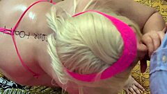 Colombian Latina with big oiled ass gets fucked hard by Rico