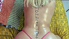 Colombian Latina with big oiled ass gets fucked hard by Rico