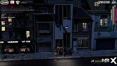 Fashion business exposes pussy in a restaurant scene