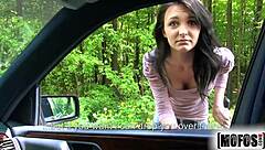 Belle Claire Stranded Teen Gets Hardcore Cumshot