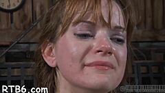 Lusty collaring for enjoyable honey in rough bdsm