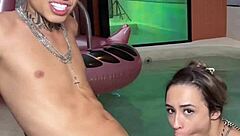 She swallowed every inch of my huge cock!