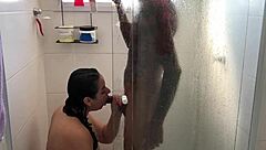 Cuckold lets friend fuck wife, then bathroom with watcher