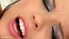 Peaches performs solo masturbation, fingering herself intensely in gonzo style on give me pink