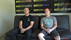 Ever Tried a Straight Amateur’s First Gay Blowjob at Audition - Nextdoorstudios?