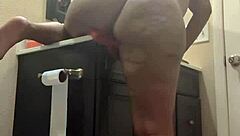 Naejae grinds in the bathroom