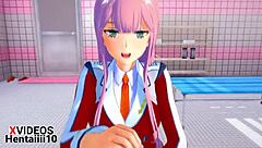 Zero Two Blowjob Hentai Anime with Sucking Sex and Pussy Play Featuring Japanese Amateurs