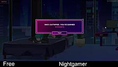 Nightgamer with girlfriend and friend in cute anime hentai