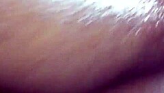 Rubbing Body Oil On Ebony Milf's Big Ass