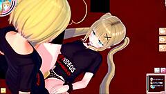 Blonde busty gal Eleanor in 3D hentai. Wild positions await?