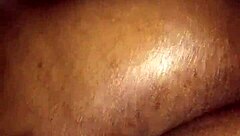 she explored every inch of her soft ebony bubble butt during play.