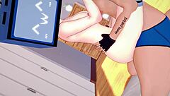 warming up tv woman's vagina with steamy rubbing