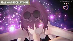 大屁股动画让我上瘾，巨乳和棕发曲线太诱人！🔥