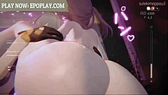 big ass animation got me hooked with huge tits and brunette curves! 🔥