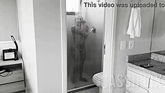 shaved pussy drives him crazy while sucking cock