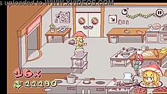 futanari di funghi ep 4, kinky waitress putting cum over pizza