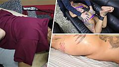 Asian goddess stephanie kim dominates in femdom fetish, with ebony interracial ass worshiping